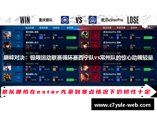 巅峰对决：极限运动联赛循环赛西宁队vs常州队的惊心动魄较量